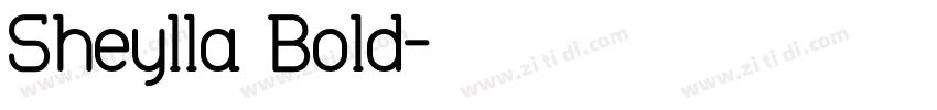 Sheylla Bold字体转换